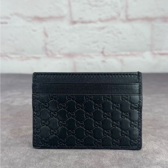 Gucci Black Microguccissima Card Wallet - Picture 1 of 7